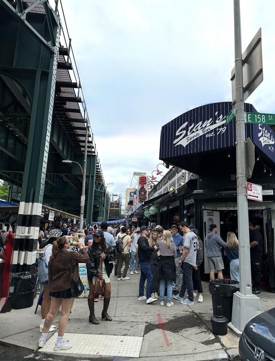 Bronx Fan Community Outside Stan's Sports Bar